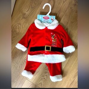 NWT Christmas Santa Baby Outfit Sz 3M